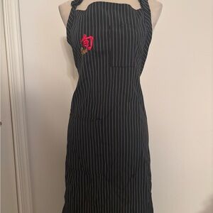 NWT Shun Cutlery Chef’s Apron Black and White Striped Unisex